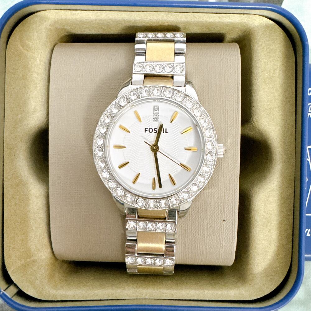 Fossil Jesse Three-Hand Two-Tone Stainless Steel Watch | Model: ES2409